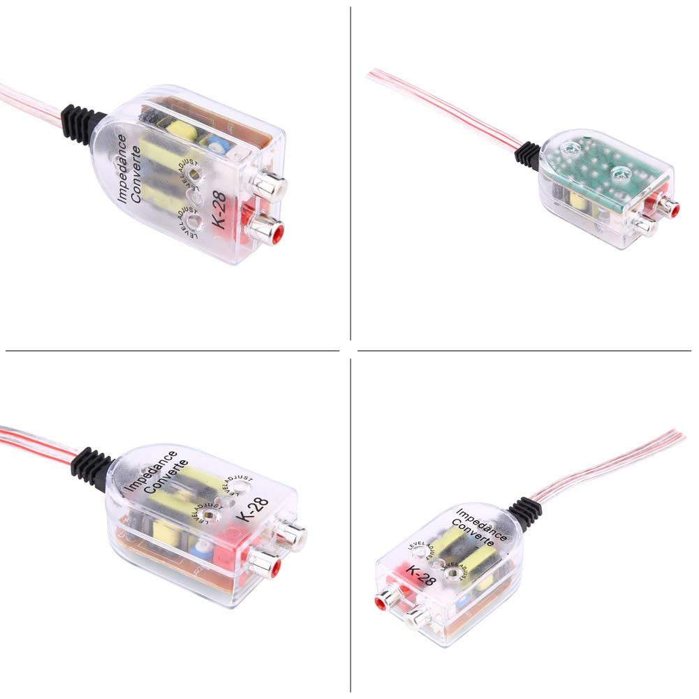 Amazon.co.jp: カーオーディオラインアウトコンバーター RCAライン